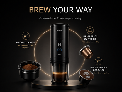 Portable Espresso Machine, Self-Heating